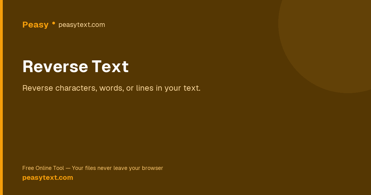 Reverse Example Text Reverse Text — Free Online Text Reverser